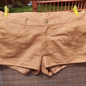 H&M DIVIDED Faux Suede Mini Shorts Festival~Sz 10